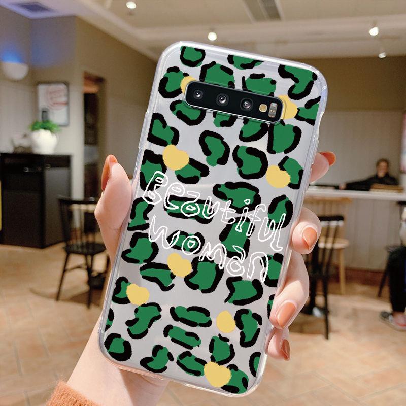 Clear Case For Samsung Galaxy S10 S10E S 10 Plus S9 S20 FE S20 10 Plus Lite Leopard Soft TPU Shell Silicone for Samsung S10+