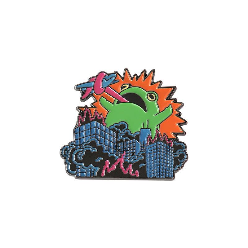 

Captivating Design Frog Brooch Bespoke Metal Badge For Cool Fashion Enthusiasts