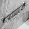 5 Hooks Rotating Suction Cup Hooks Punch-Free Strong Load-Bearing Bathroom Towel Rack Wall Mounted Ripple Row Hook
