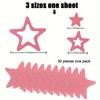30pcs Star Shape Floor Shower Room Bathtub Anti-slip Stickers Anti-fall Safety Tape Pad Bathtub Mat
