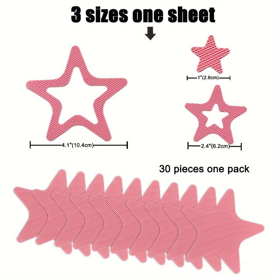30pcs Star Shape Floor Shower Room Bathtub Anti-slip Stickers Anti-fall Safety Tape Pad Bathtub Mat
