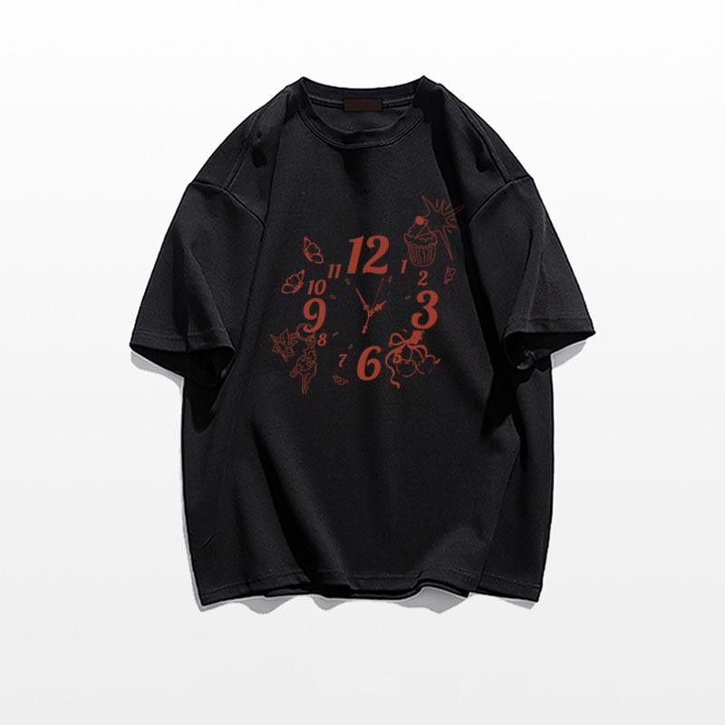 Women's Oversized Pure Cotton Short Sleeve American Style T-shirt – New Summer 2025 Design