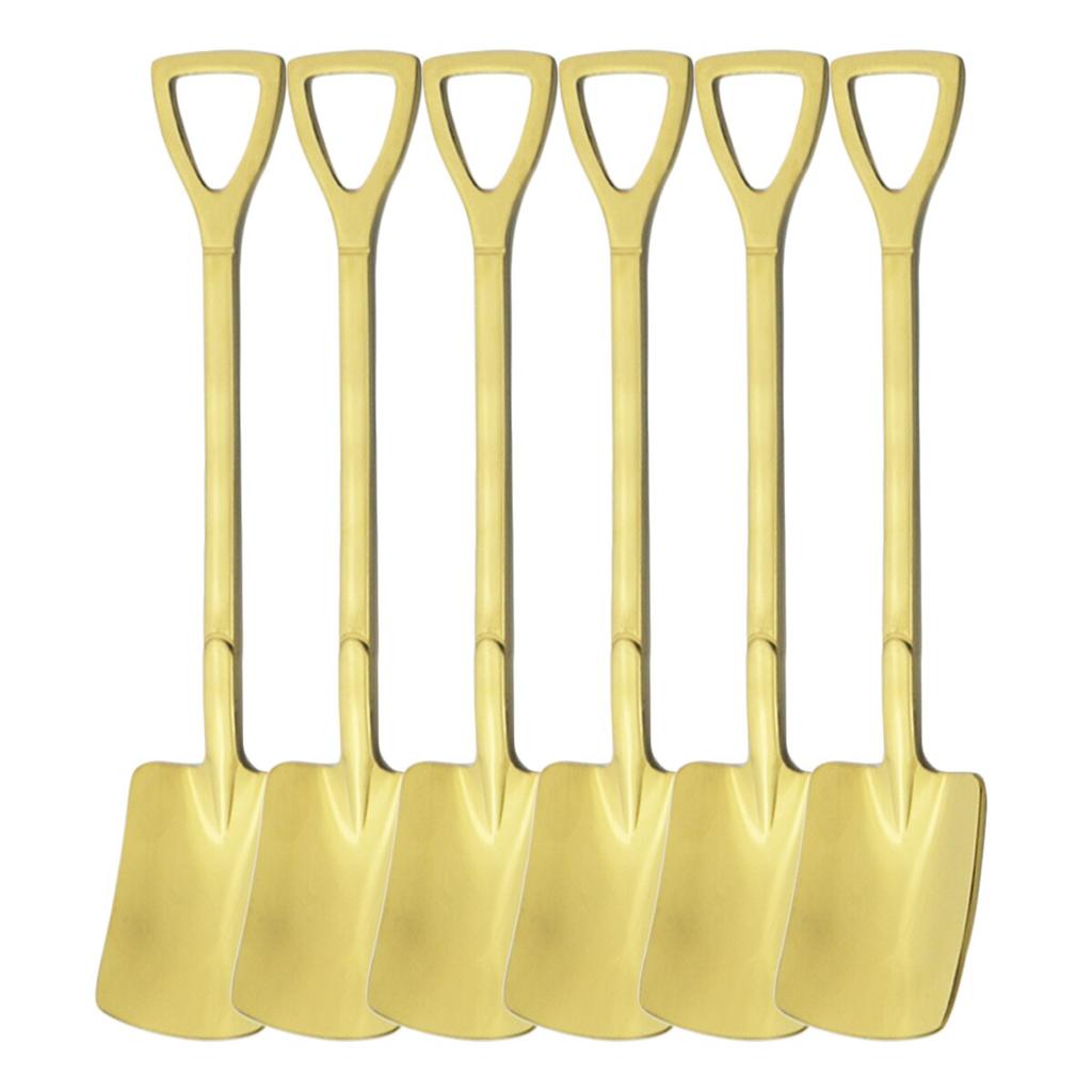 304 Stainless Steel Shovel Spoon Set Ice Cream Stirring Spoon Tool Creative Spoon Dessert Spoon Cutlery Set Kitchen Accessories