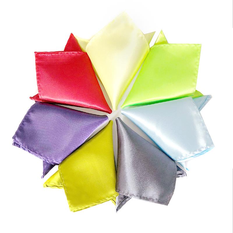 Men'S Suit Pocket Towel, Small Square Towel, Wedding Party Dress Chest Towel, Solid Color Handkerchief, Black, Red, Blue, Green, Yellow And Purple.