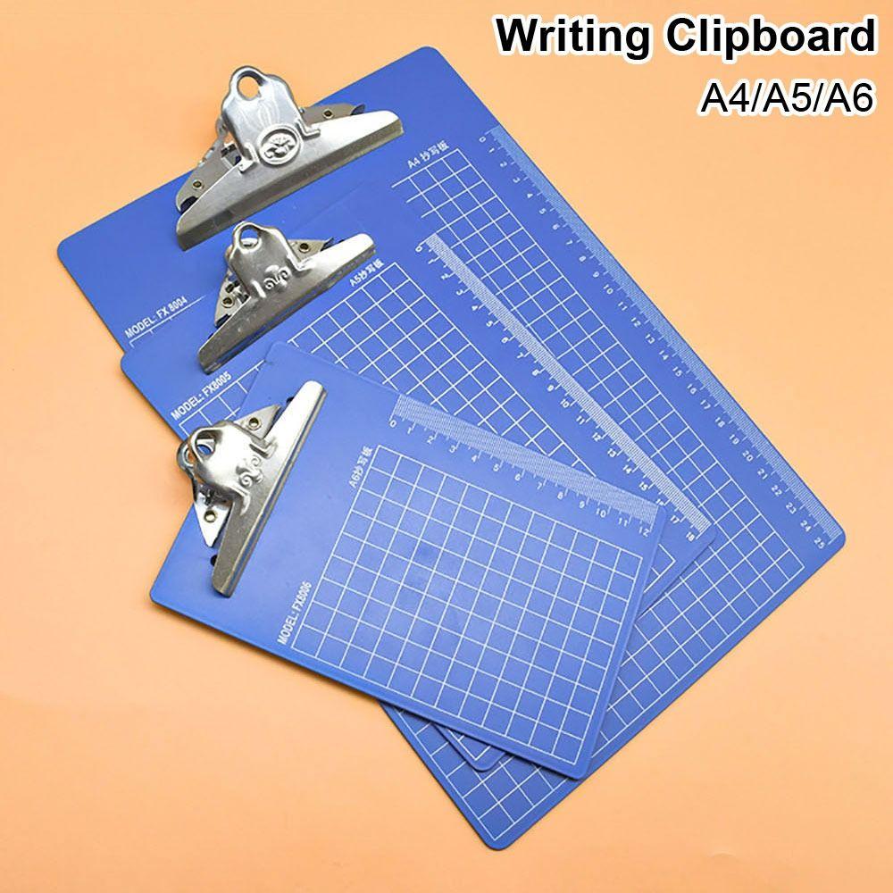 

1Pcs Plastic Writing Clipboard A4/A5/A6 Clip File Organize Menu Bill Folder Paper Ticket Storage A6 Style B