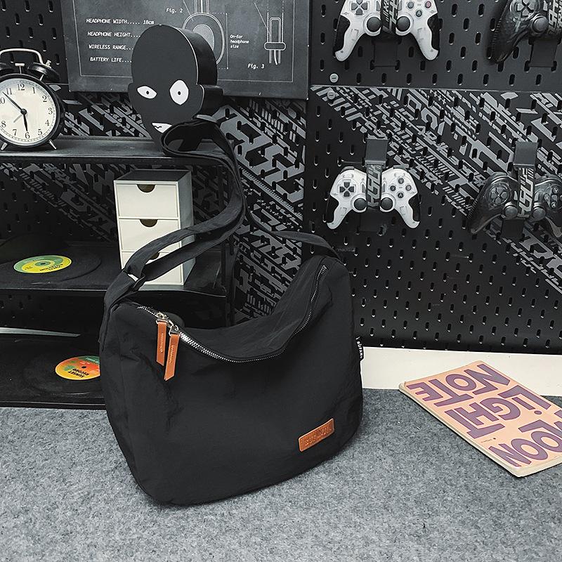 School bag versatile ins style simple large capacity shoulder backpack simple couple daily light mail carrier bag