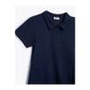 School Dress School Shirt Collar Short Sleeve Button Detailed Cotton