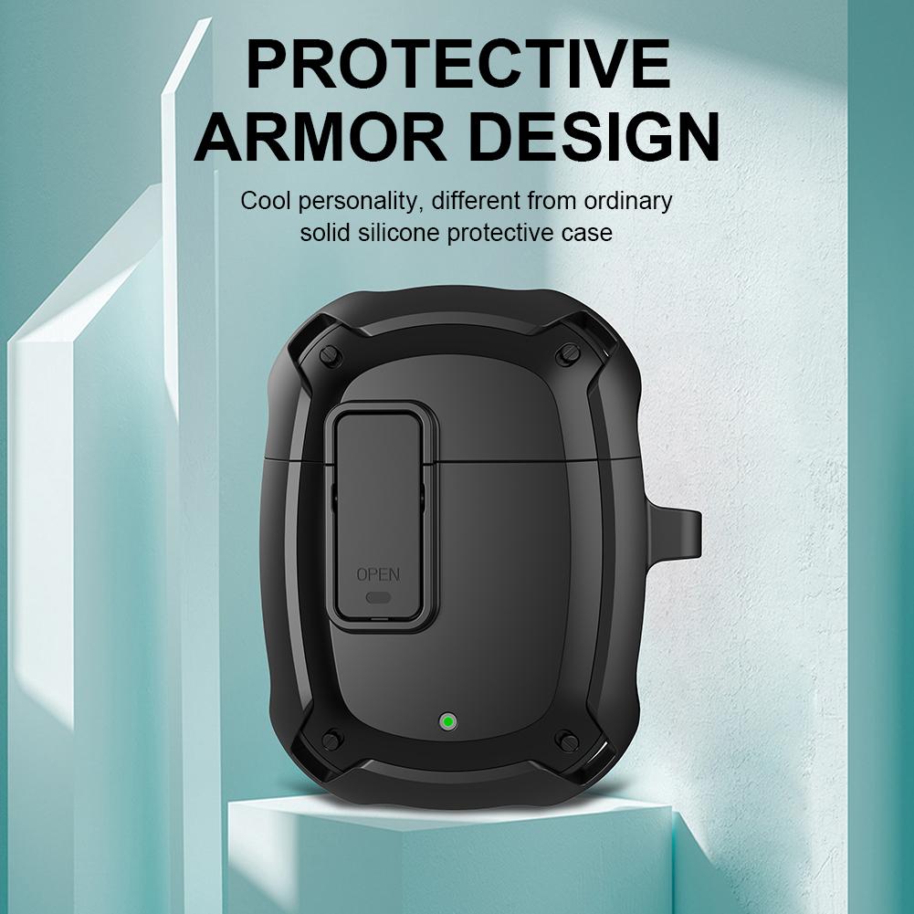 Portable Earphone Cases with Hook Switch Soft Headphone Case Cover Fall Proof Charging Box Holder for Google Pixel Buds A-Series