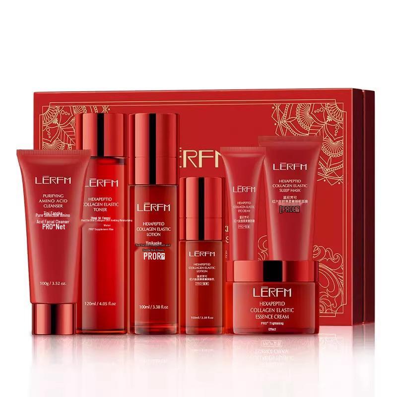 

Подарочный набор Red Peony для ухода за кожей: Антивозрастной, увлажняющий и подтягивающий лосьон в коробке для салонного ухода за кожей.