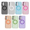 Magsafe Matte Phone Case For Samsung Galaxy M55 C55 F55 5G Protective Case Magnetic Wireless Charging Shockproof Back Cover