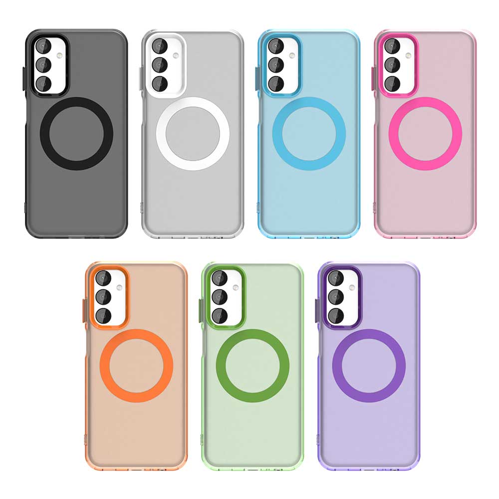 Magsafe Matte Phone Case For Samsung Galaxy M55 C55 F55 5G Protective Case Magnetic Wireless Charging Shockproof Back Cover