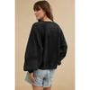 Women's Loose Long Sleeve Sweatshirt Solid Color Half Collar Lace Patchwork Casual Fashion Pullover