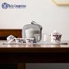 Dragon Pattern Ceramic Travel Tea Set