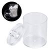 Transparent Round Cotton Bud Case Acrylic Cotton Swab Holder Storage Container Organizer