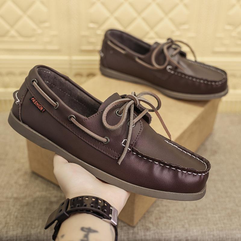 Casual Sports Shoes Men PU Outdoor Lightweight and Comfortable Driving Travel Shoes Business Fashion Formal Shoes Size 39-47