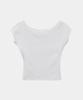 ETRE AU SOMMET Pigment Damage Panel Short Top (Ivory)