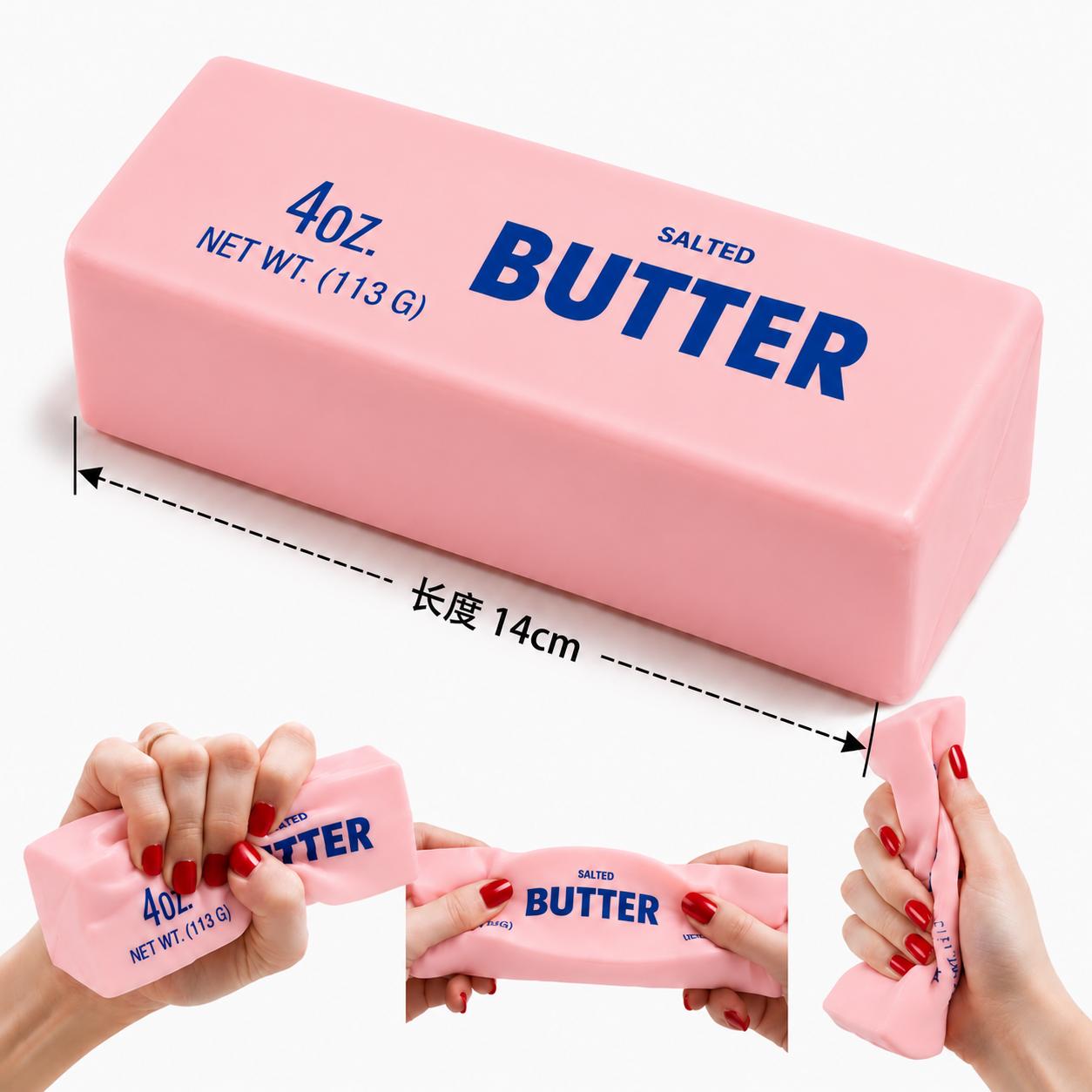 24CM Reusachtige Boter Squishy Langzaam Rijzend PU Schuim Stressverlichtend Speelgoed Jumbo Zachte Knijpbare Boter Stick Fidget Cadeau