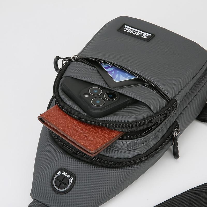 Outdoor Sports Chest Bag Multi-Functional Crossbody Bag Men's Large Capacity Shoulder Bag