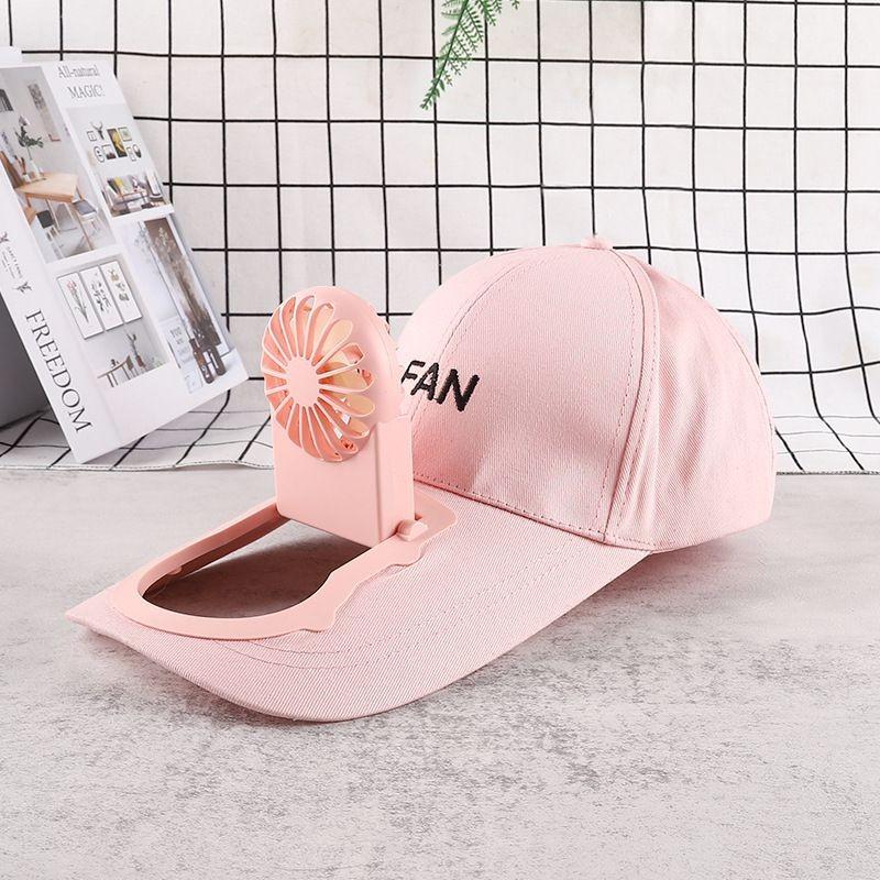 Portable Mini USB Rechargeable Fan Hat Outdoor Sun Protection Adjustable Cap with Detachable Fan for Hands-Free Cooling