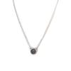 Les Trésors De Lily [P0103] - Silver Gray 'Mineralia' Designer Necklace