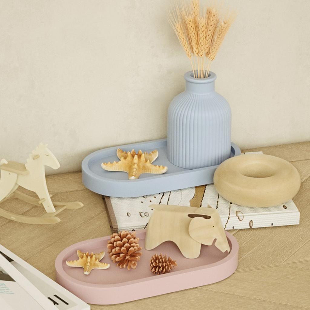 3D Silikonform DIY Blumentöpfe Vase Tablettformen Sets Gips Harzform Handgefertigt Kerzenhalter Bastelform Heimdeko