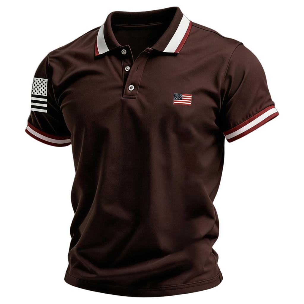 Men's Summer Print Short Sleeve Lapel Shirt Men's Casual Fashion Shirt