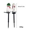 3Pack Solar Stake Lamp Christmas Snowman Lawn Lamp Courtyard Lamp Waterproof Holiday Decoration Atmosphere Landscape Lamp