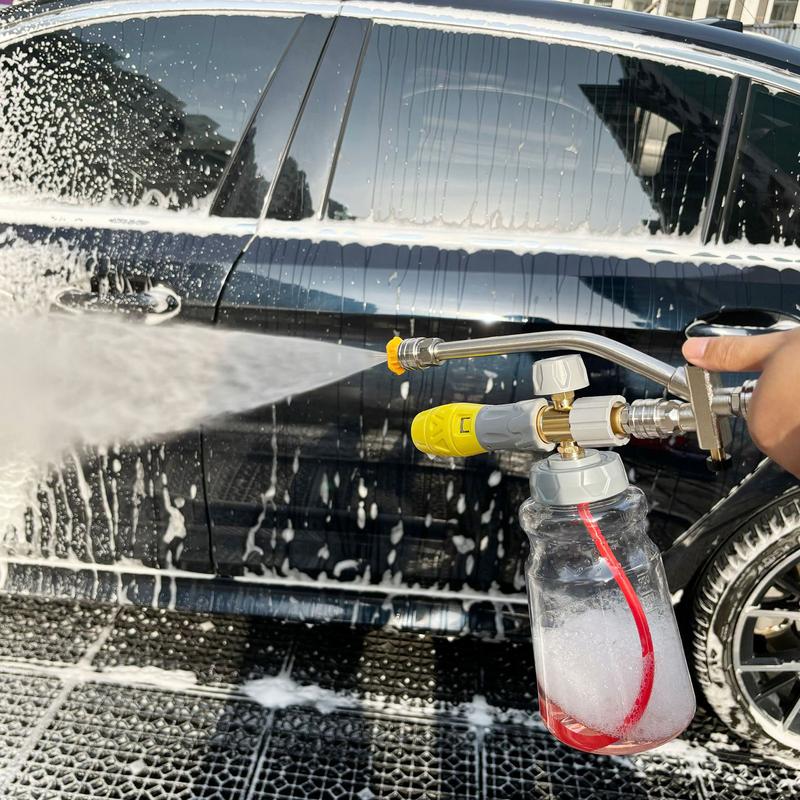 Foam Cannon Garden Hose 1000ml Auto Cleaning Sprayer Outdoor Garden Hose Spray Pot Trucks Trailers Washing Tool