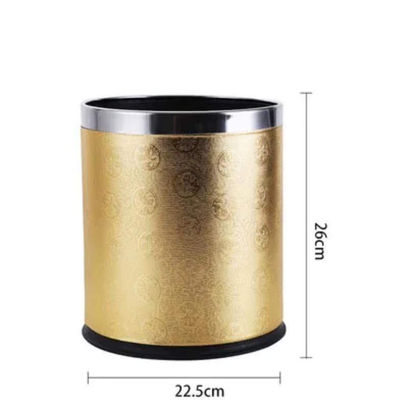 

Металлический мусорный бак, огнестойкий мусорный бак, двухслойный, 10 л, открытый верх, напольный мусорный бак, Dustin для кухни, ванной комнаты 10L