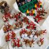1 Pair Christmas Hair Pin Children Barrettes Bow Deer Ear New Year Hair Clip Kids Christmas Headwear Girls Kids Hair Accessories