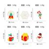 Original Christmas Brooch Christmas Tree Snowman Christmas Socks Christmas Gift Bag Clothes Decoration Oil Drop Brooch