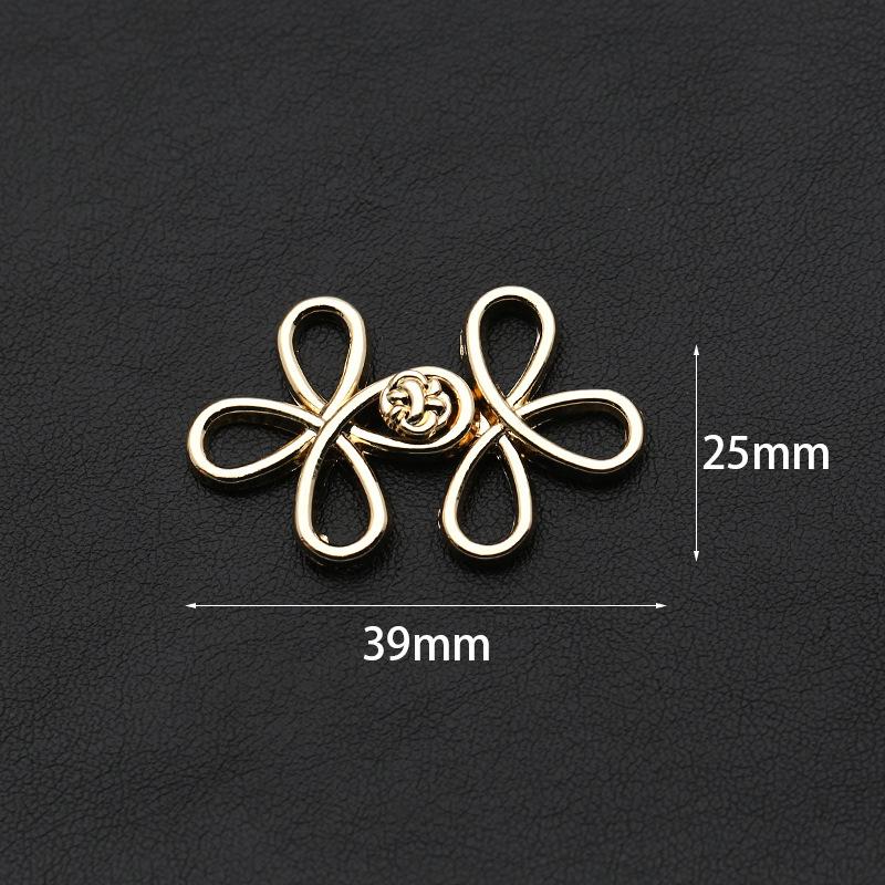 Metal Ancient Hanfu Cheongsam Mother Button Antique Buckle Retro Button Collar Buckle Clothing Button Accessories
