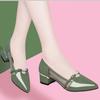 Mesh Breathable With Medium Heels Women's Shoes Pointed Toe Ladies Pumps Spring and Autumn 2025 Trend Casual Fashion 39 Footwear
