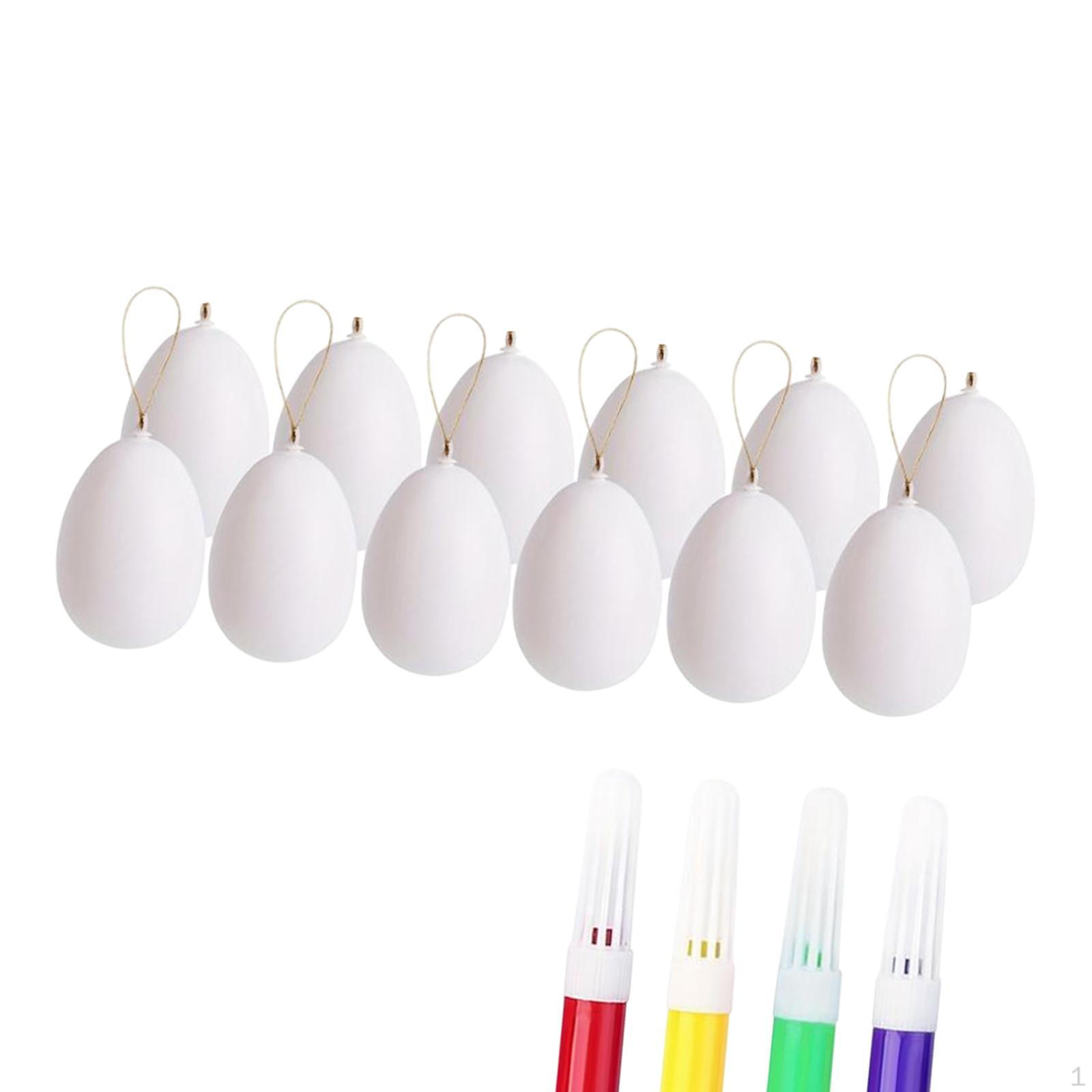 

12 шт. набор для самостоятельного изготовления пасхальных яиц, подарки, декоративные наполнители для корзин белого цвета 8cm