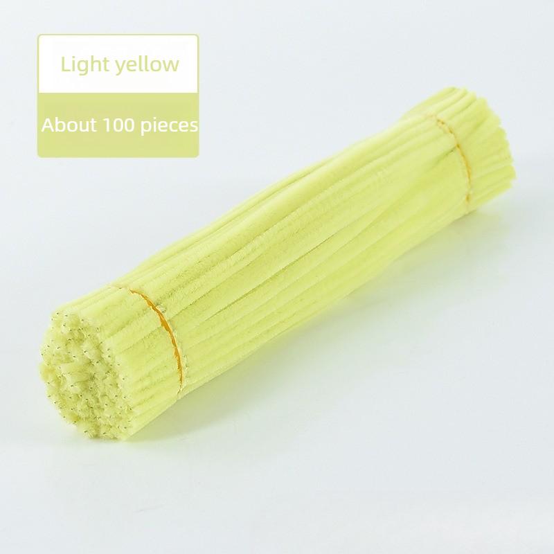 100-1000PCSMacaronColor ChenilleStems DIY Craft Pipe Cleaners for Kids Handmade Bouquet Hairband Flower Arrangement Stem Tie Kit