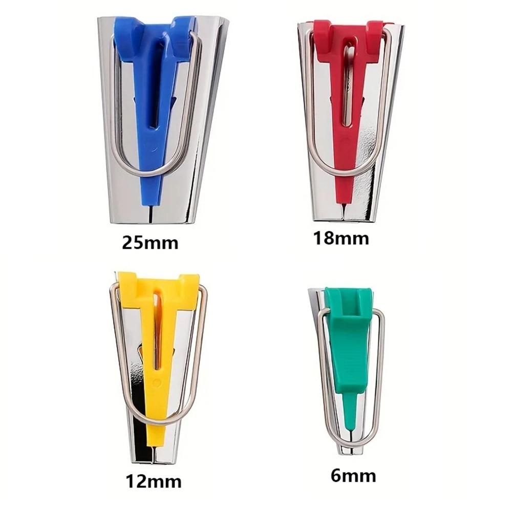 3/4/5/6/7Pcs with Edge Binding Roller Bias Binding Tape Making Tool Overlocking Stitch