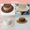 Paper Straw Wide Brim Sun Hat For Women Summer Beach Casual Sun Protection