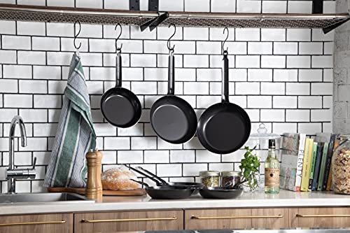 Endo Shoji TKG Eisenpfanne, 20cm, Innendurchmesser x Tiefe (mm): 203 x 40, Basisdurchmesser (mm): 135, Plattendicke (mm): 2.3, Gewicht (kg): 0,80. Im