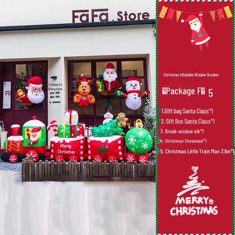 Automatic Inflatable Christmas Window Decor