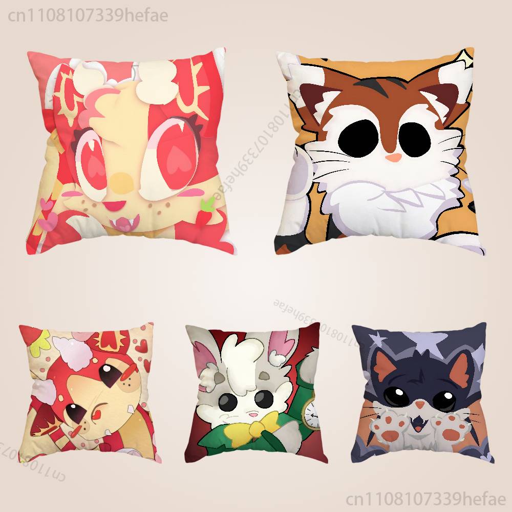 AAdopt Me Game Pillow Cases for Bedroom Living Room Sofa Home Decor Polyester Cushion Cover with Zipper