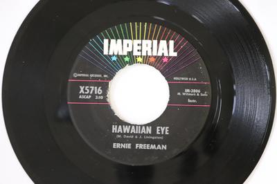 7inch Record ERNIE FREEMAN - Hawaiian Eye / Heartbreak Hotel X5716 Imperial 1960 US Pop Used