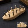 Wooden Gua Sha Comb with Steel Pins Relaxing Handheld for Adults, Body Massage, Home
