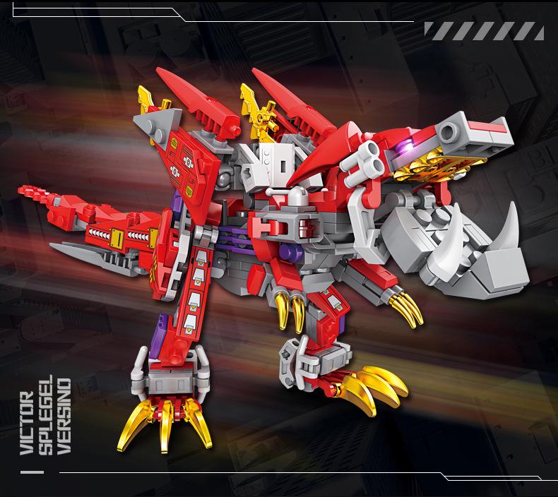 KaiZhi Mech Beast Heavy Cannon Lion Building Blocks - Educational Toy for Boys