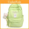 Student Nylon Backpack With Dog And Letter Embroidery Design For School