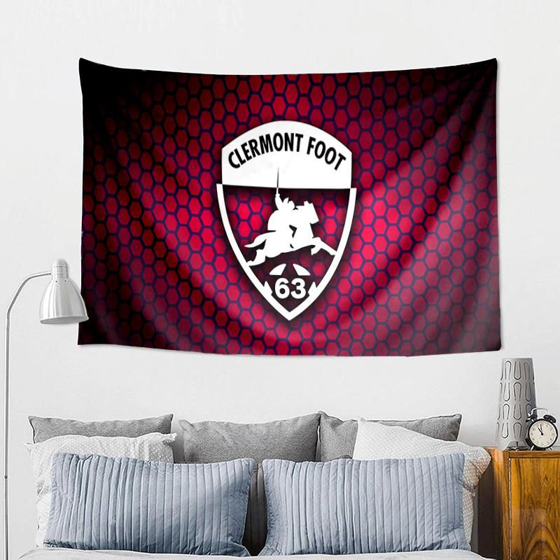 Clermont Foot Crest Design Tapestry, Unique Design Tapestry, Wall Decor for Bedroom,Livingroom, Playroom,Heartwarming Fan Holiday Gifts