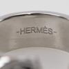 HERMES carrousel Ring black/metal #8.4(US Size) 9.13g mens Used