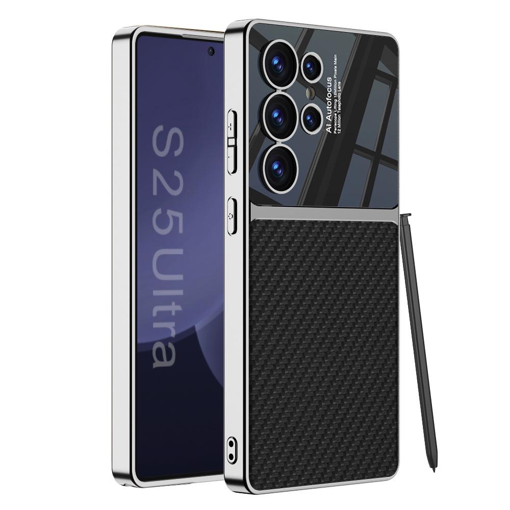 Samsung S25/S26 Ultra Electroplated Leather Gentleman PU Case