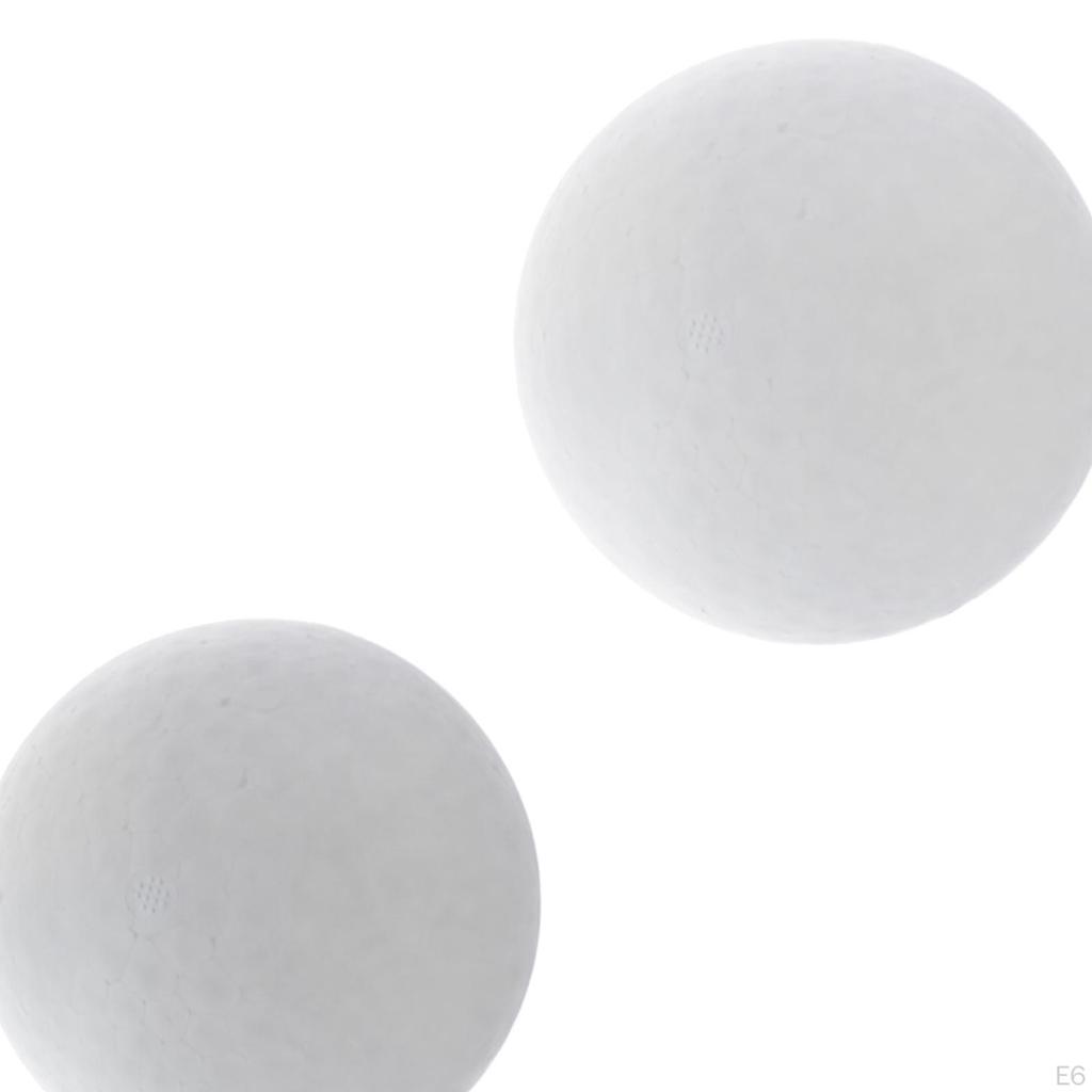 2 White Foam Balls, Art Projects, Ball Decoration, Kids Craft Balls for Flower Arrangements,