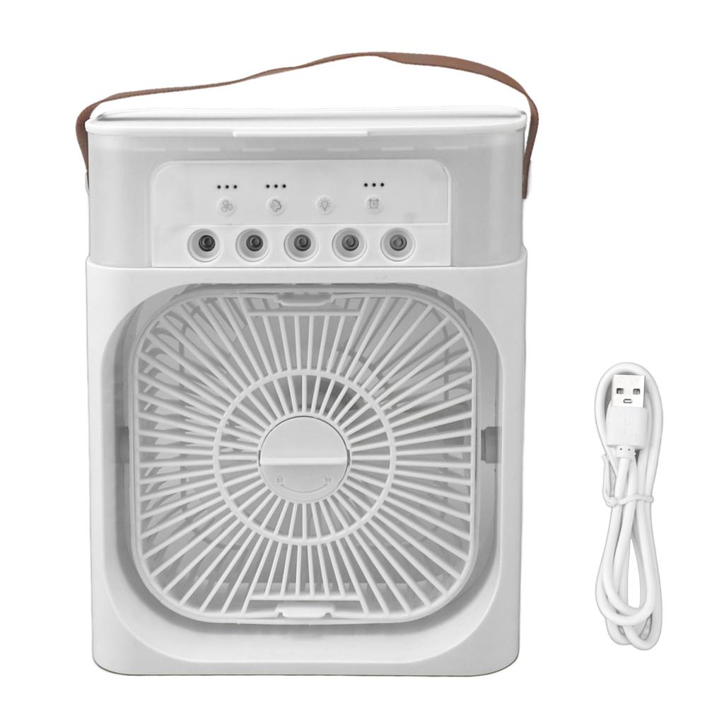 Desktop Spray Fan ABS Low Noise Operation Strong Wind USB Mini Desktop Spray Fan for Home Camping