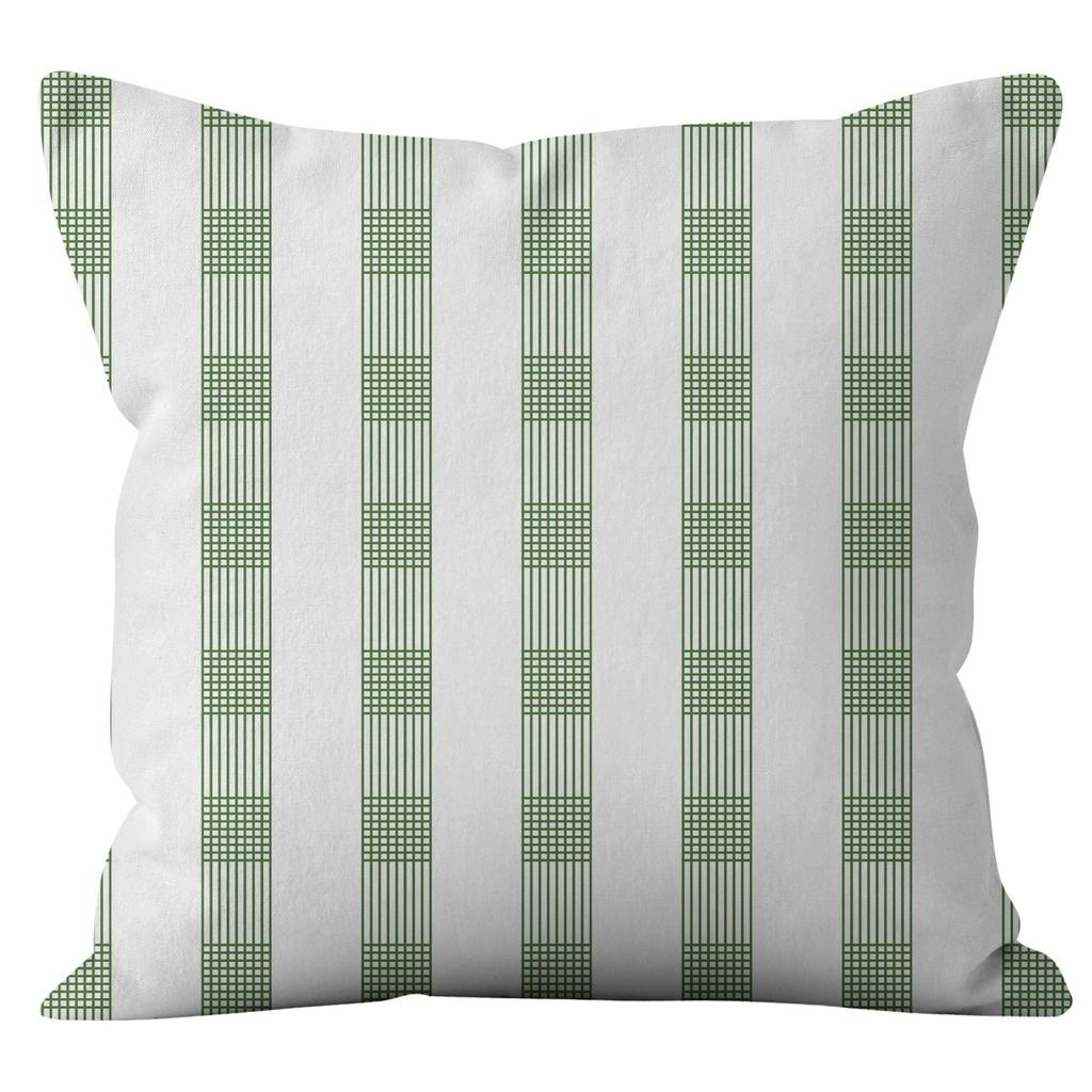 Nordisch Schlicht Grün Geometrisch Kurz Samt Kissenbezug Gestreift Diamant Heim Sofa Kissen Kissenbezug